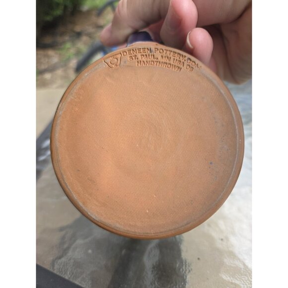 Deneen Pottery Claremont Inn & Winery Stratton Colorado Hand Thrown Coffee Mug - Picture 8 of 8